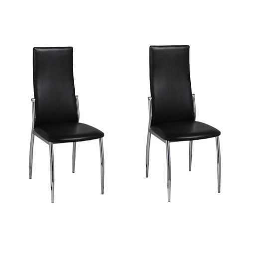 Dining Chairs 2 Pcs Black Faux Leather Gl1846569