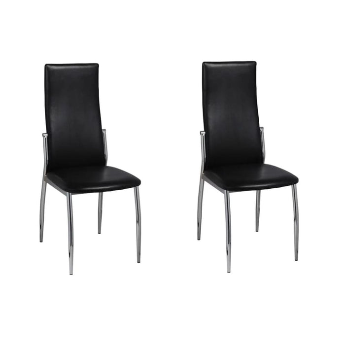 Dining Chairs 2 Pcs Black Faux Leather Gl1846569