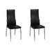 Dining Chairs 2 Pcs Black Faux Leather Gl1846569