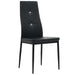 Dining Chairs 2 Pcs Black Faux Leather Gl51761