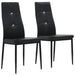 Dining Chairs 2 Pcs Black Faux Leather Gl51761
