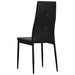 Dining Chairs 2 Pcs Black Faux Leather Gl51761