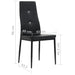 Dining Chairs 2 Pcs Black Faux Leather Gl51761