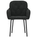 Dining Chairs 2 Pcs Black Velvet Taanpo