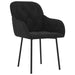 Dining Chairs 2 Pcs Black Velvet Taanpo