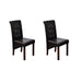Dining Chairs 2 Pcs Brown Faux Leather Gl18166