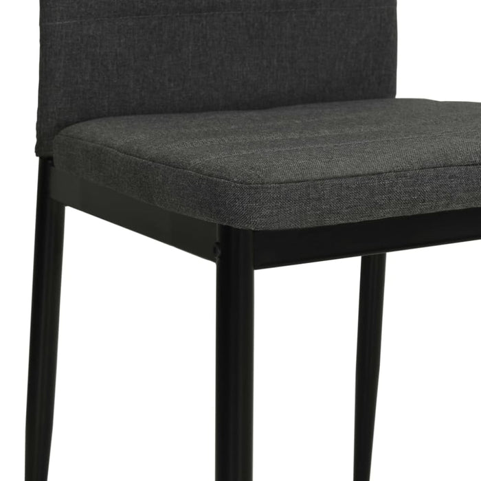 Dining Chairs 2 Pcs Dark Grey Fabric Gl525619