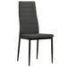 Dining Chairs 2 Pcs Dark Grey Fabric Gl525619