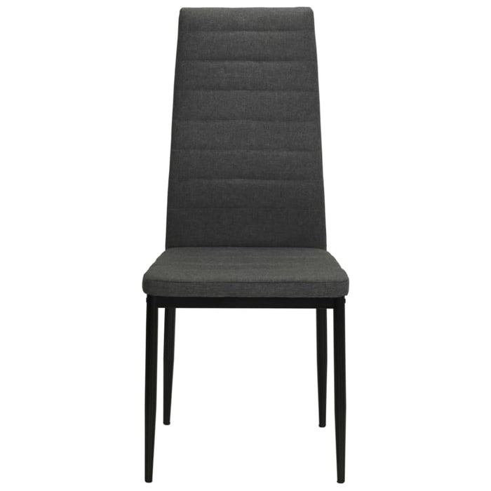 Dining Chairs 2 Pcs Dark Grey Fabric Gl525619
