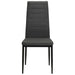 Dining Chairs 2 Pcs Dark Grey Fabric Gl525619