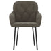 Dining Chairs 2 Pcs Dark Grey Velvet Taanal