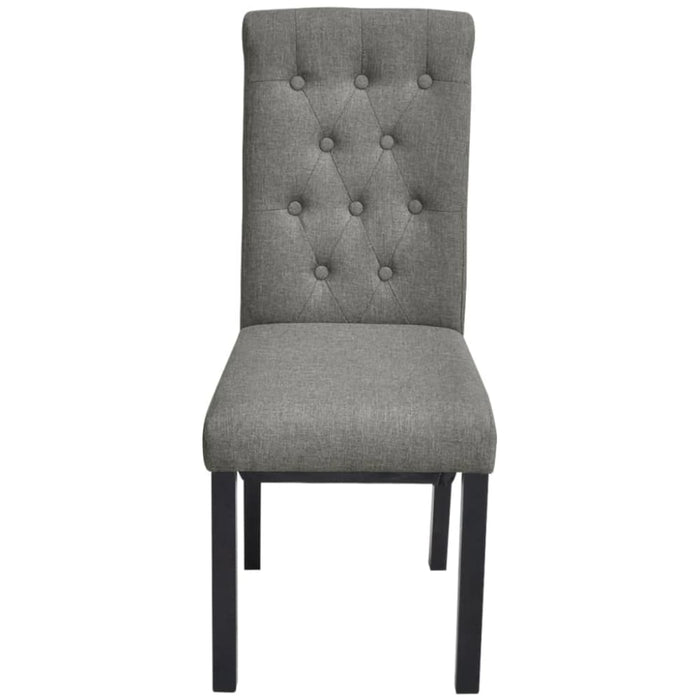 Dining Chairs 2 Pcs Light Grey Fabric Gl559