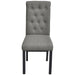 Dining Chairs 2 Pcs Light Grey Fabric Gl559