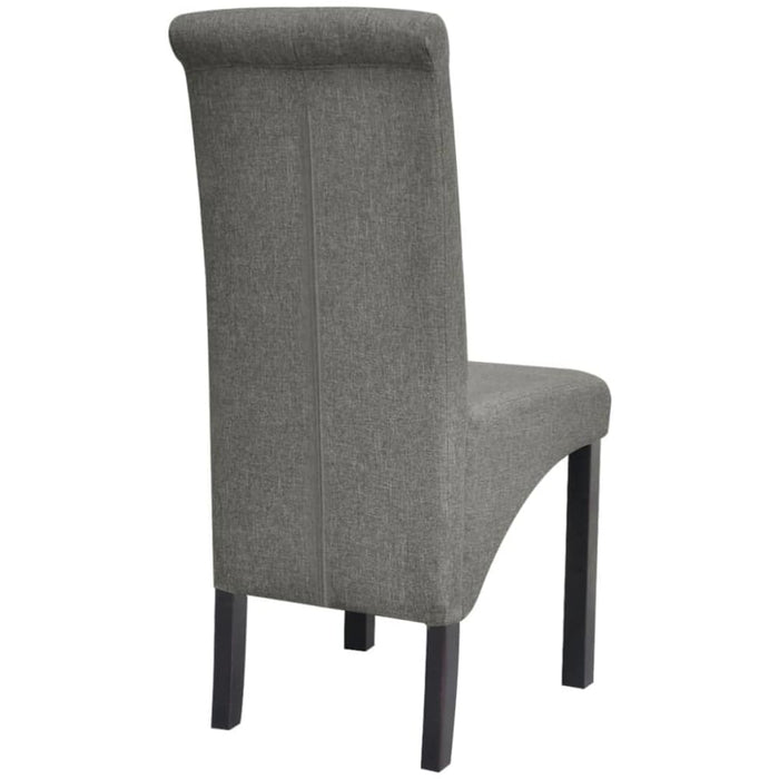 Dining Chairs 2 Pcs Light Grey Fabric Gl559