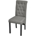Dining Chairs 2 Pcs Light Grey Fabric Gl559