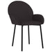 Dining Chairs 2 Pcs Black Faux Leather Taailo