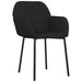 Dining Chairs 2 Pcs Black Velvet Taaibi