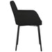 Dining Chairs 2 Pcs Black Velvet Taaibi