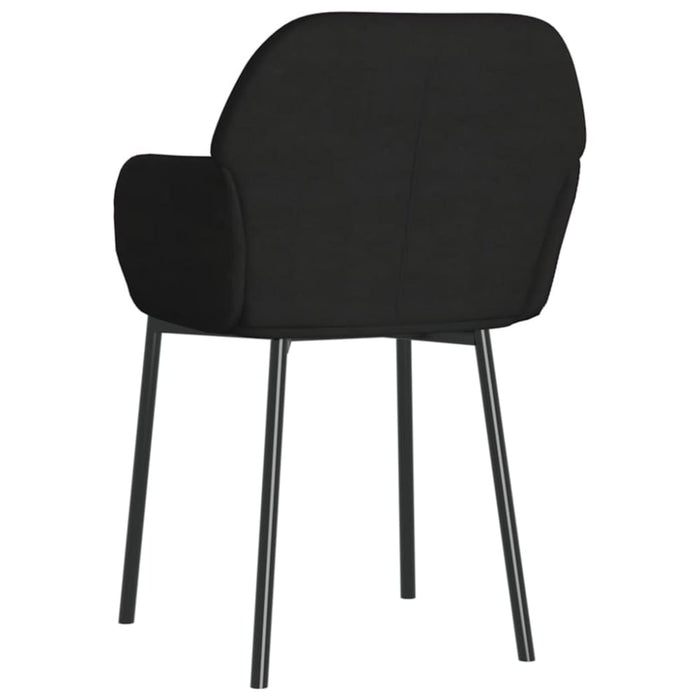 Dining Chairs 2 Pcs Black Velvet Taaibi