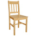 Dining Chairs 2 Pcs Pinewood Gl563151