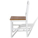 Dining Chairs 2 Pcs White Pinewood Gl567151