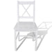 Dining Chairs 2 Pcs White Pinewood Gl573151