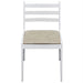 Dining Chairs 2 Pcs White Solid Rubber Wood And Velvet