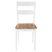 Dining Chairs 2 Pcs White Solid Rubber Wood Xaptln