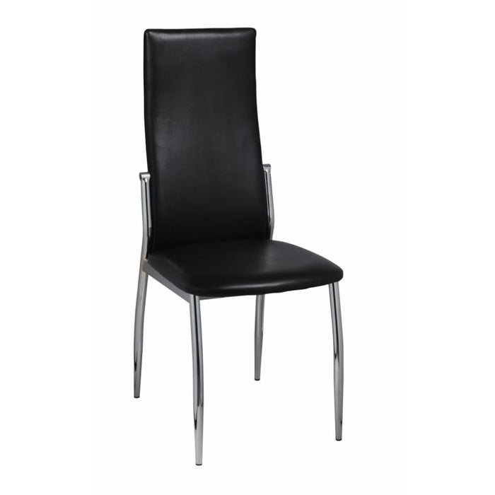 Dining Chairs 4 Pcs Black Faux Leather Gl17765