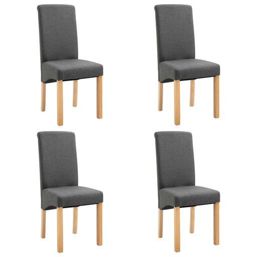 Dining Chairs 4 Pcs Grey Fabric Gl4959