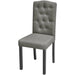 Dining Chairs 4 Pcs Grey Fabric Gl556