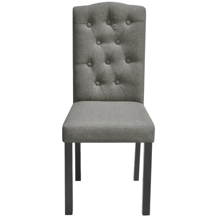Dining Chairs 4 Pcs Grey Fabric Gl556