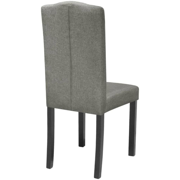 Dining Chairs 4 Pcs Grey Fabric Gl556