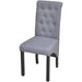 Dining Chairs 4 Pcs Light Grey Fabric Gl4485