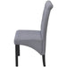 Dining Chairs 4 Pcs Light Grey Fabric Gl4485
