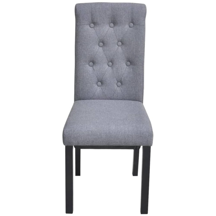 Dining Chairs 4 Pcs Light Grey Fabric Gl4485