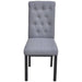 Dining Chairs 4 Pcs Light Grey Fabric Gl4485