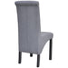 Dining Chairs 4 Pcs Light Grey Fabric Gl4485