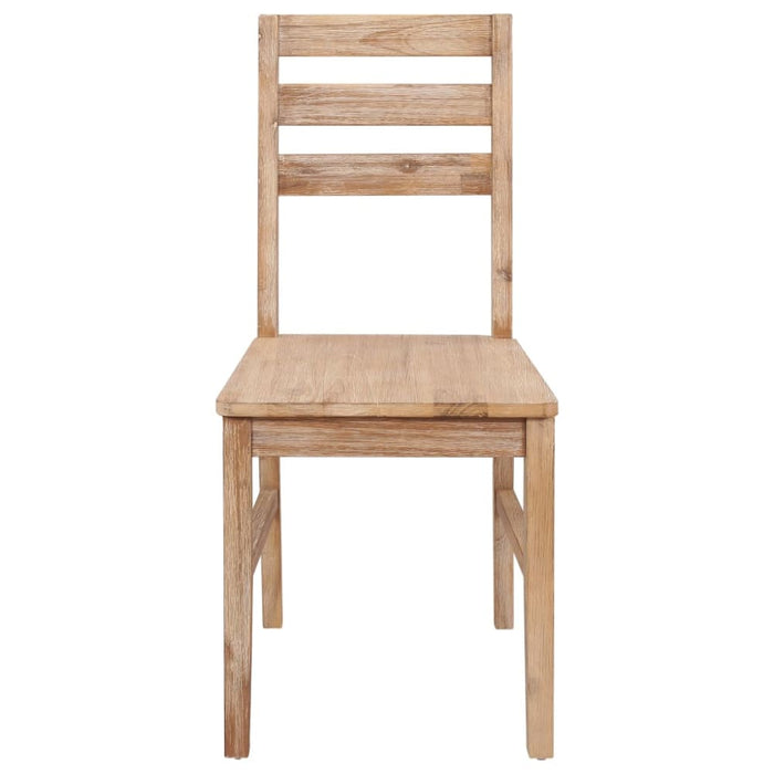 Dining Chairs 4 Pcs Solid Acacia Wood Xalbbl