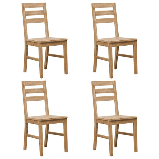 Dining Chairs 4 Pcs Solid Acacia Wood Xalbbl