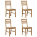 Dining Chairs 4 Pcs Solid Acacia Wood Xalbbl