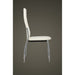 Dining Chairs 4 Pcs White Faux Leather Gl18265