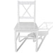 Dining Chairs 4 Pcs White Pinewood Gl5681511