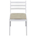 Dining Chairs 4 Pcs White Solid Rubber Wood And Velvet