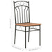 Dining Chairs 6 Pcs Brown Mdf Gl34919