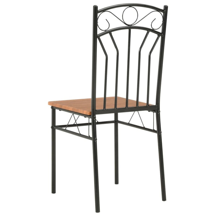 Dining Chairs 6 Pcs Brown Mdf Gl34919