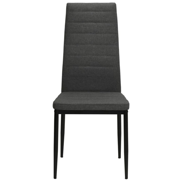Dining Chairs 6 Pcs Dark Grey Fabric Gl42959