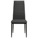 Dining Chairs 6 Pcs Dark Grey Fabric Gl42959