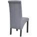 Dining Chairs 6 Pcs Light Grey Fabric Gl4466
