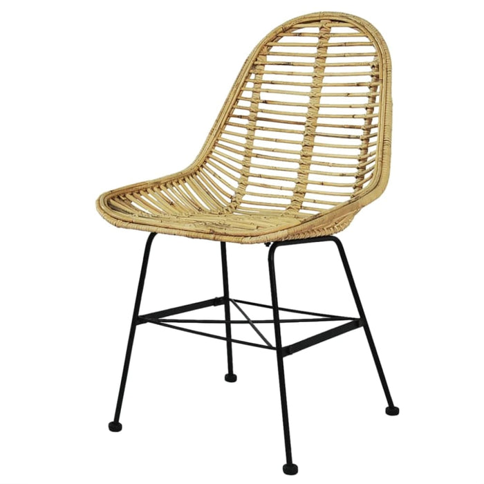 Dining Chairs 6 Pcs Natural Rattan Gl43259
